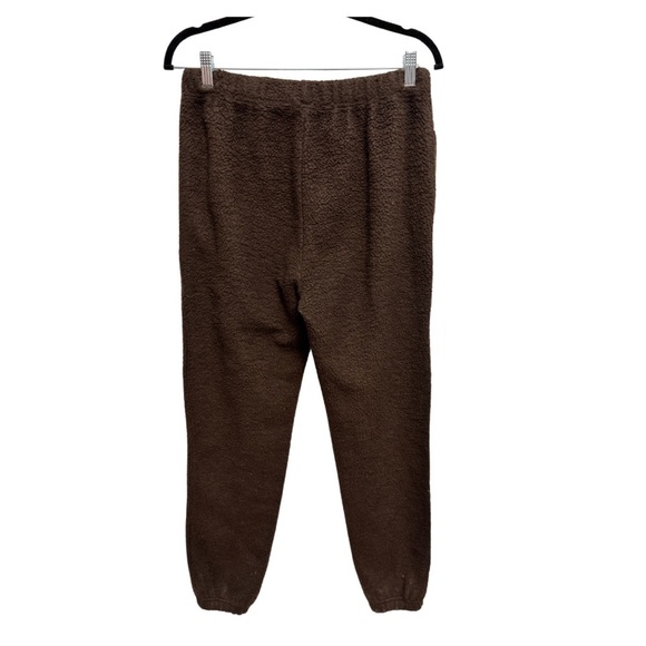 Good American Sherpa Boyfriend Sweatpants Brown - Picture 3 of 8
